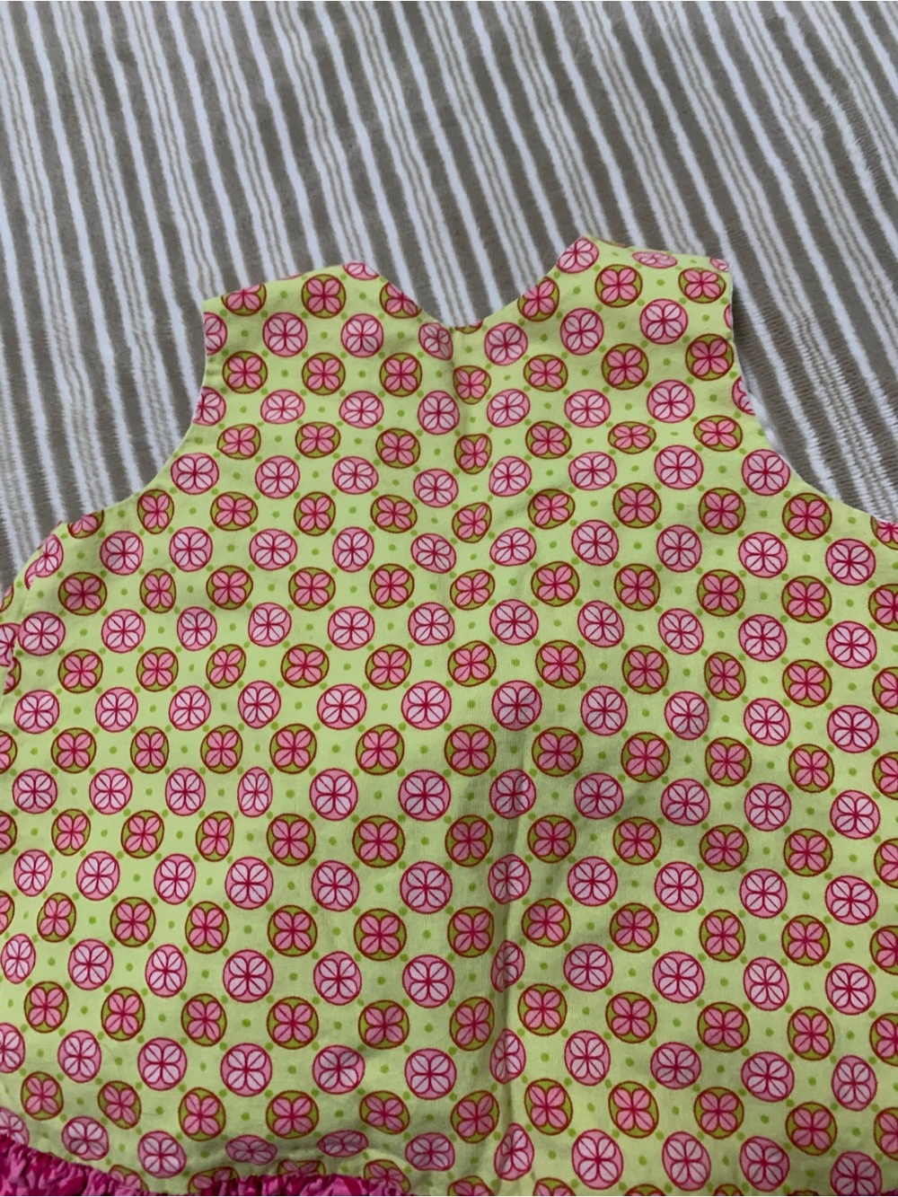Pink & Lime Ruffled Halter Top - Picture 4 of 5